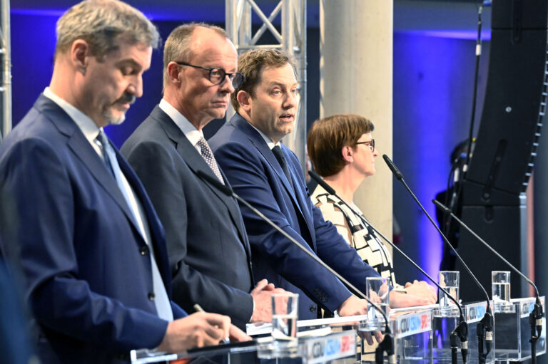 Presentation of the coalition agreement in Berlin, Berlin, Berlin, Germany - 09 Apr 2025