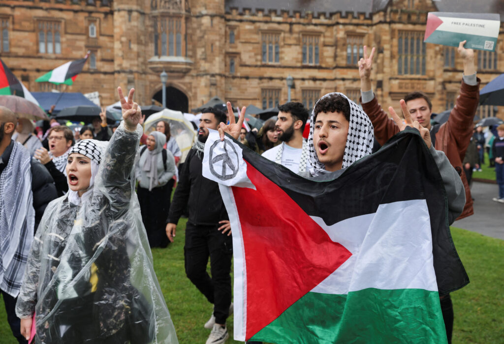 Protest in support of Palestinians in Sydney