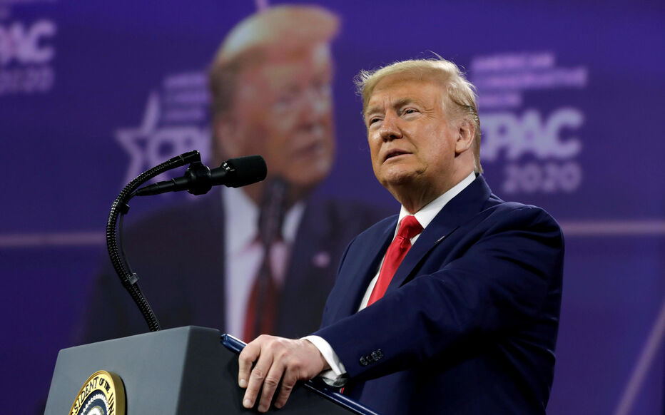 FILE PHOTO: President Donald Trump speaks at CPAC in Washington